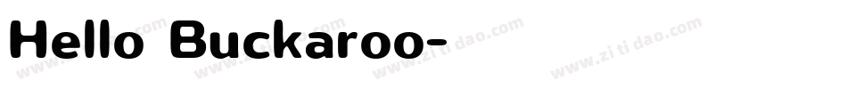 Hello Buckaroo字体转换